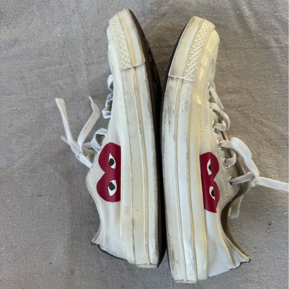 Converse x Comme des Garçons PLAY Chuck 70 Low Milk Colorway Size Size 7 Womens - Picture 4 of 8